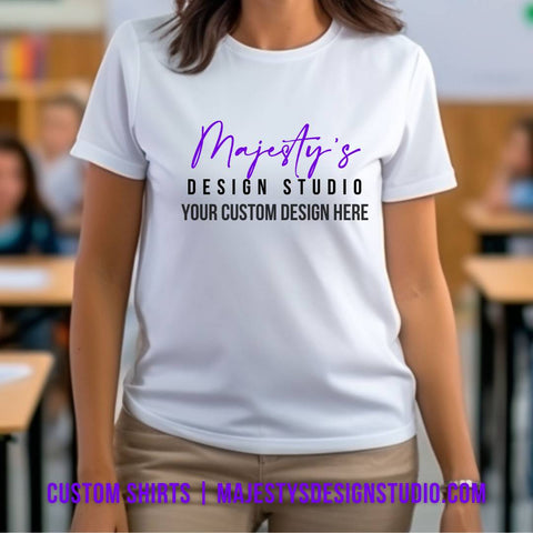 Custom Adult Soft-Style Vinyl Design Tee