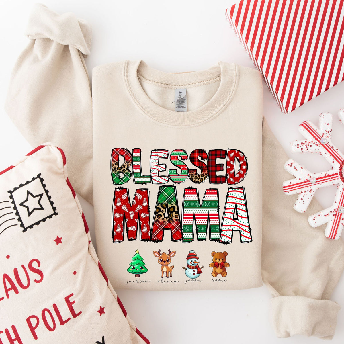 Blessed Mama Christmas Top
