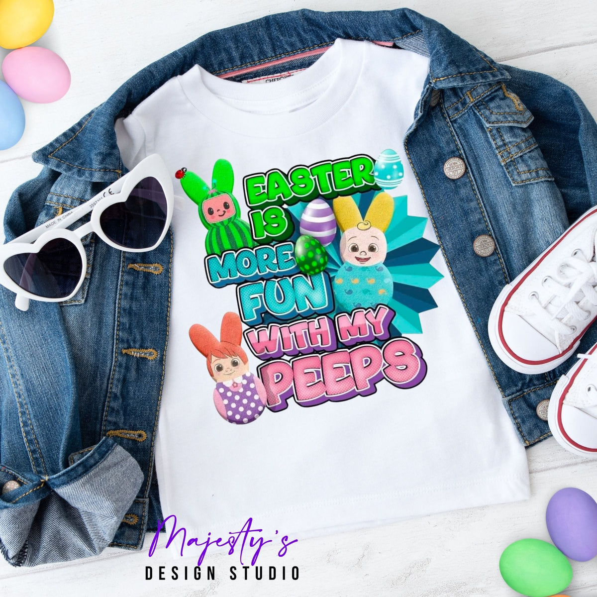 COCO MELON EASTER PEEP TEE