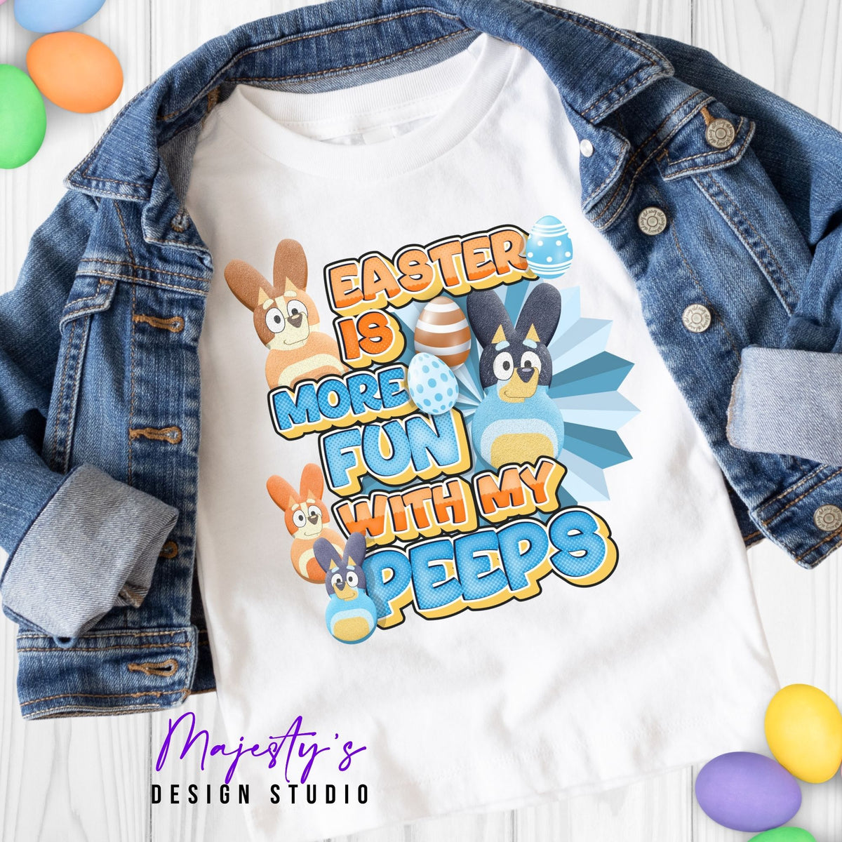 BLUEY EASTER PEEP TEE