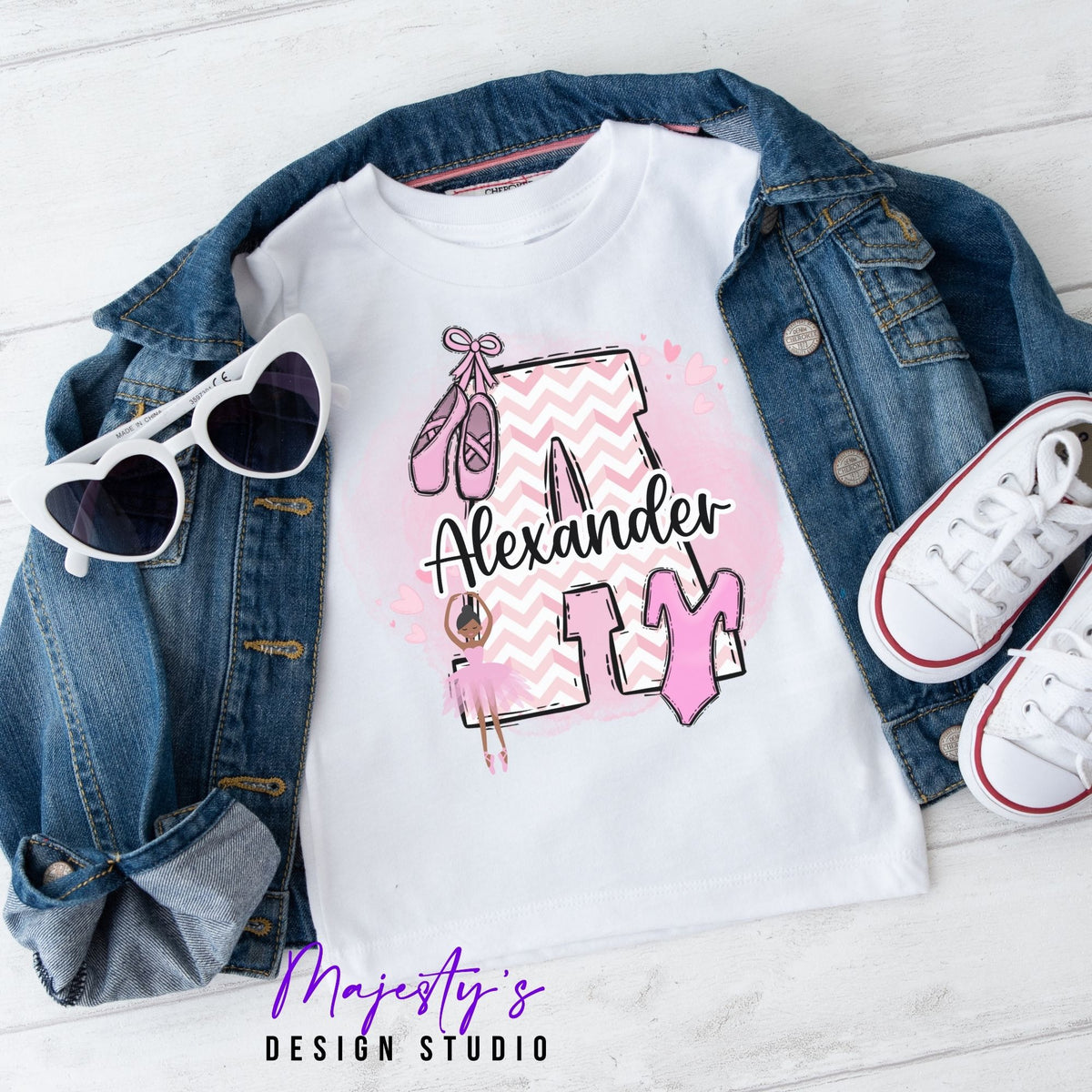 Ballerina Letter Personalized Youth