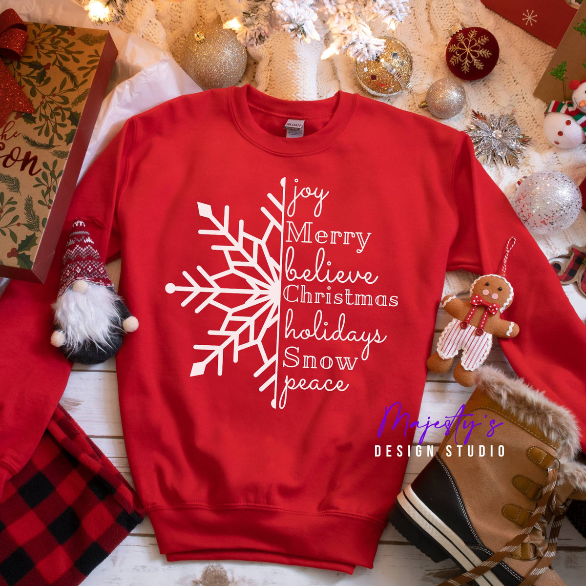 Christmas Snowflake Top